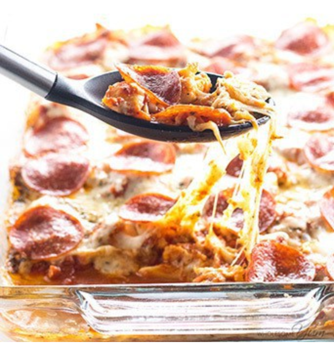 Keto Low Carb Pizza Casserole Recipe