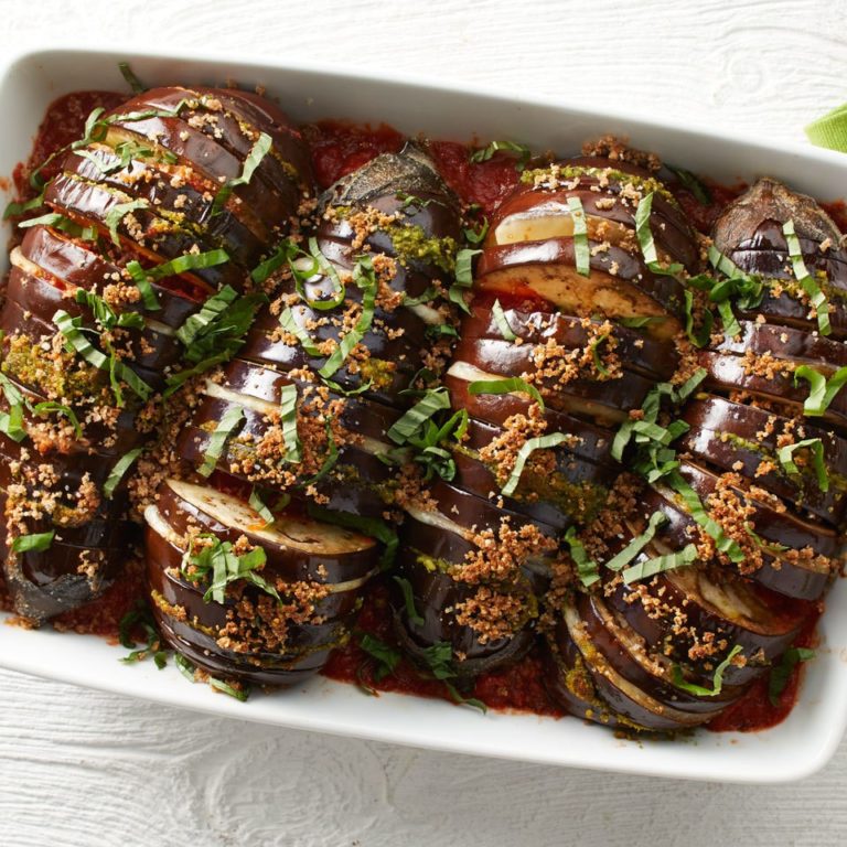 Hasselback Eggplant Parmesan Recipe