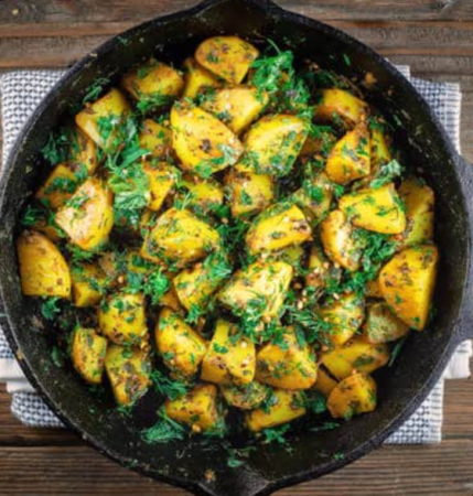 Middle Eastern Skillet Potatoes Recipe