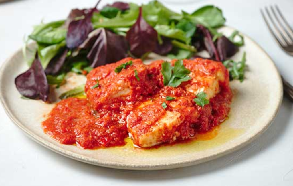 Cod with Tomato Sauce Recipe