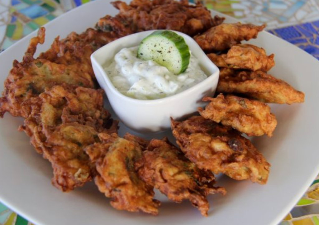 Greek Onion and Potato Fritters Recipe