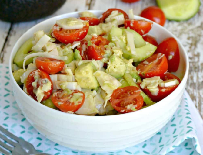 Hearts of Palm Salad with Avocado