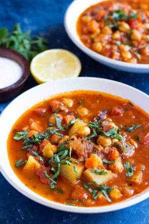 Moroccan chickpea stew