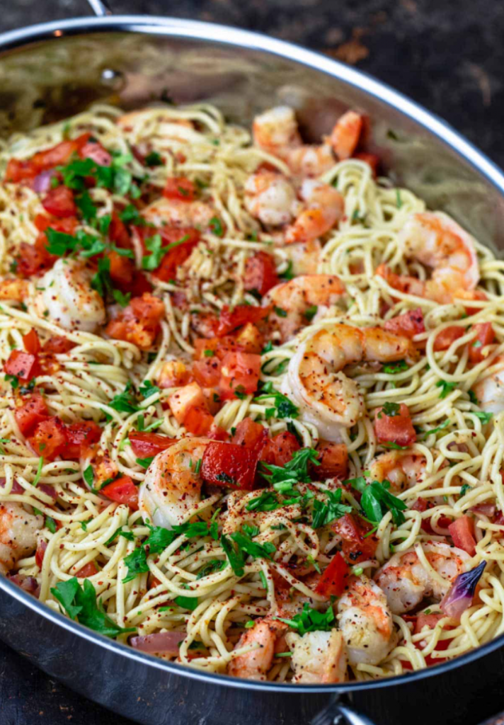 Garlic Shrimp Pasta