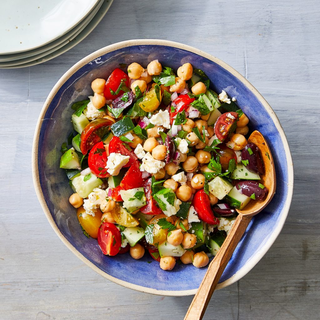 Chickpea Salad With Feta 