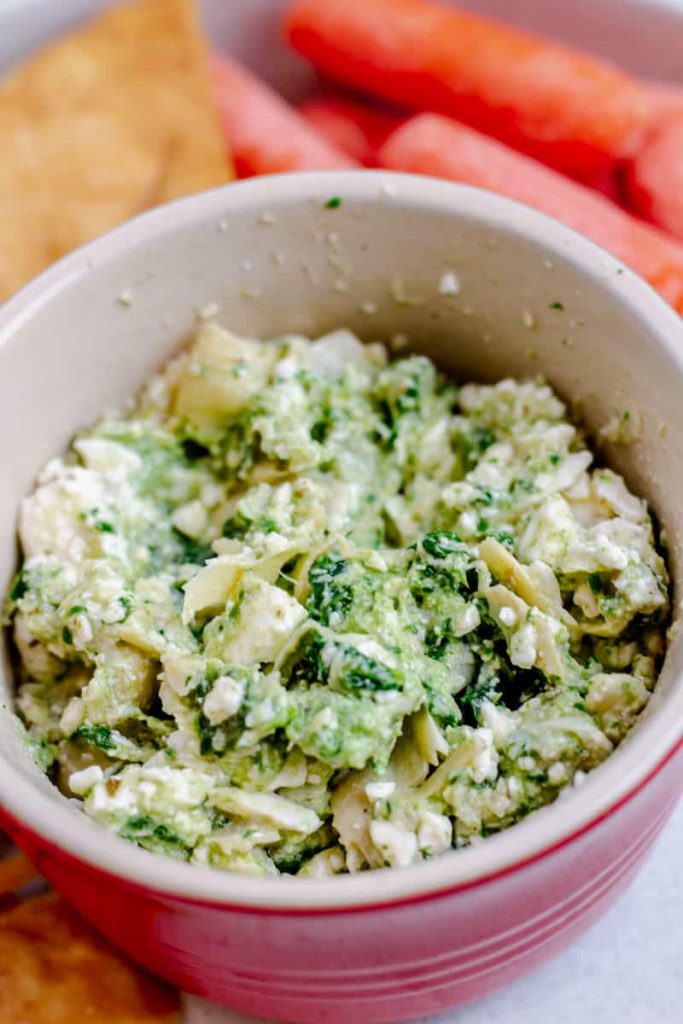 Mediterranean Spinach, Artichoke, & Feta Dip