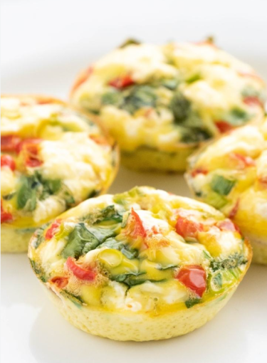 Spinach Tomato Egg Muffins